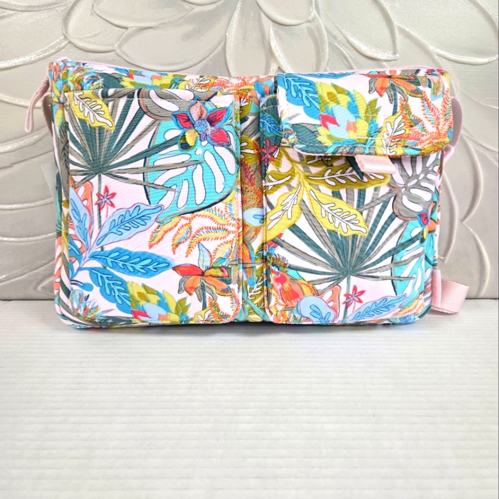 Vera Bradley Utility Small Crossbody  Bag Rainforest Canopy